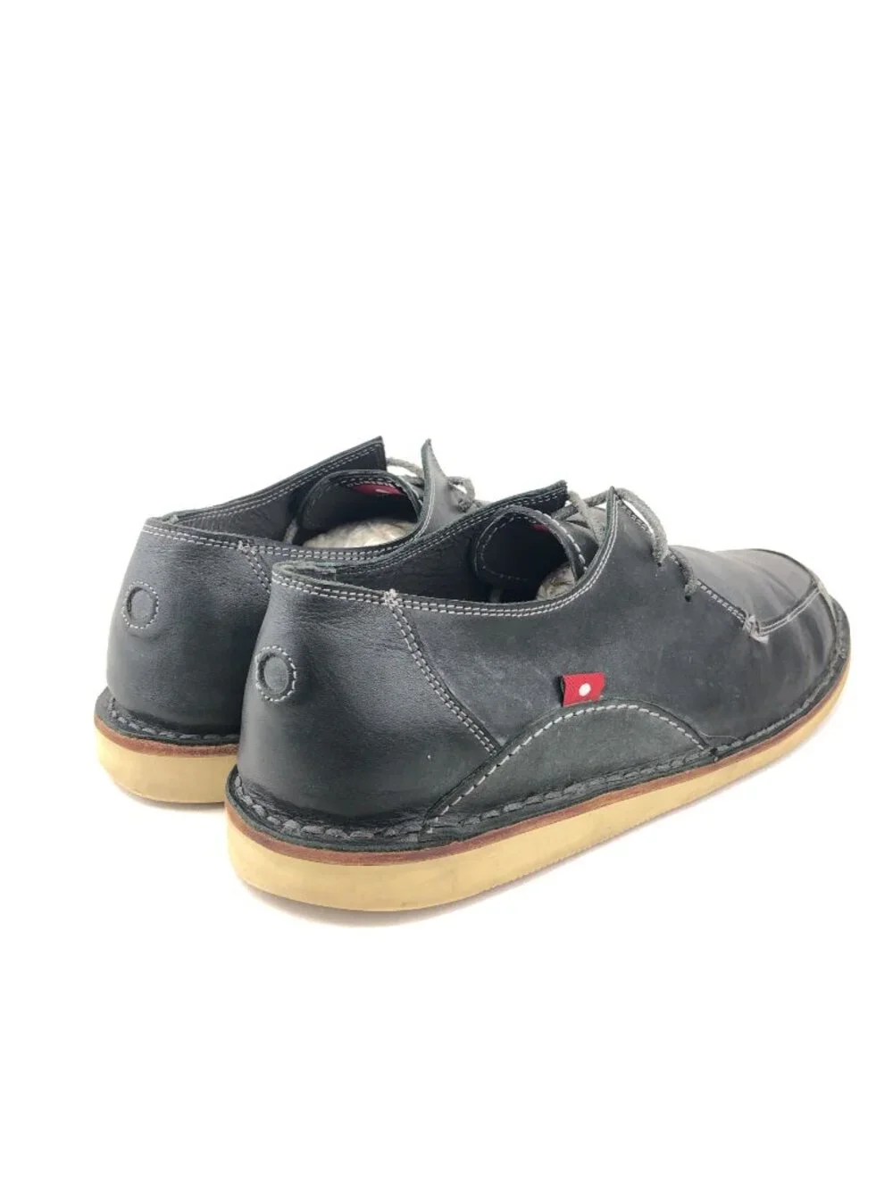 Oliberte Blue Leather Moc Toe Shoes EUr 44